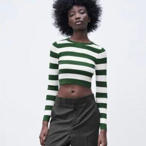 Zara Basic Rib Knit Sweater M